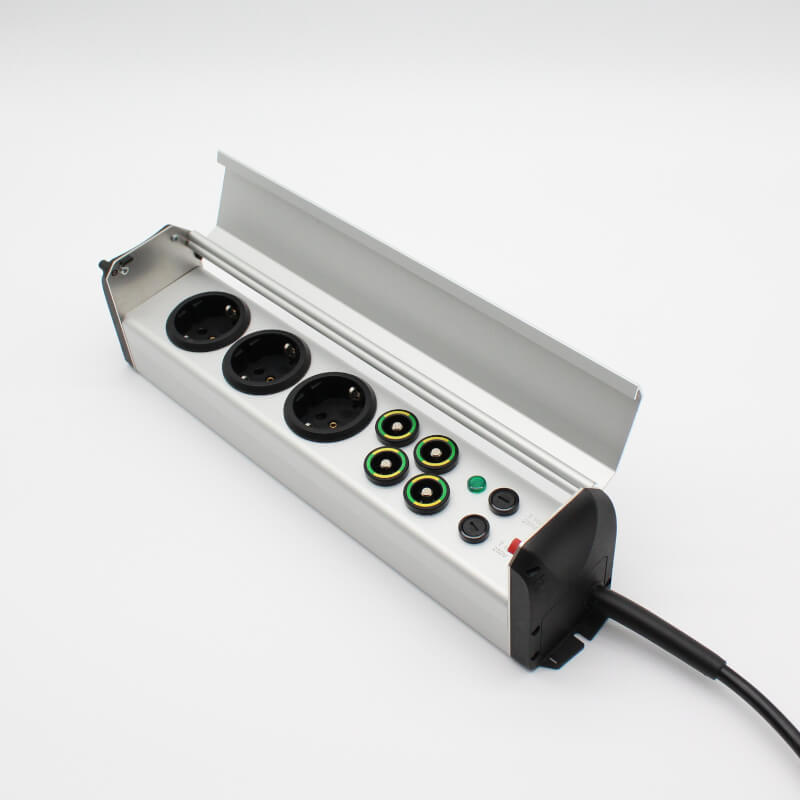 Werth Systems SLG-3-Med Medical Power Socketopen-full-side-view