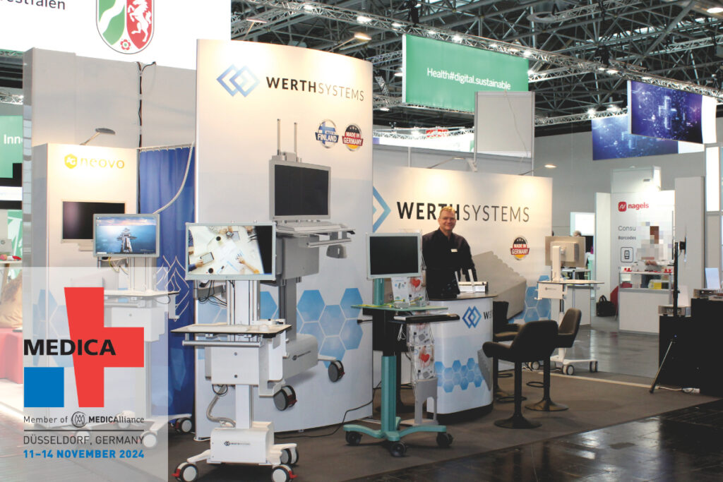 Werth Systems attendance MEDICA Germany Fair 2024 full booth view