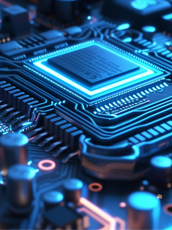 Werth Systems Medical Computer Motherboard close up AI configured