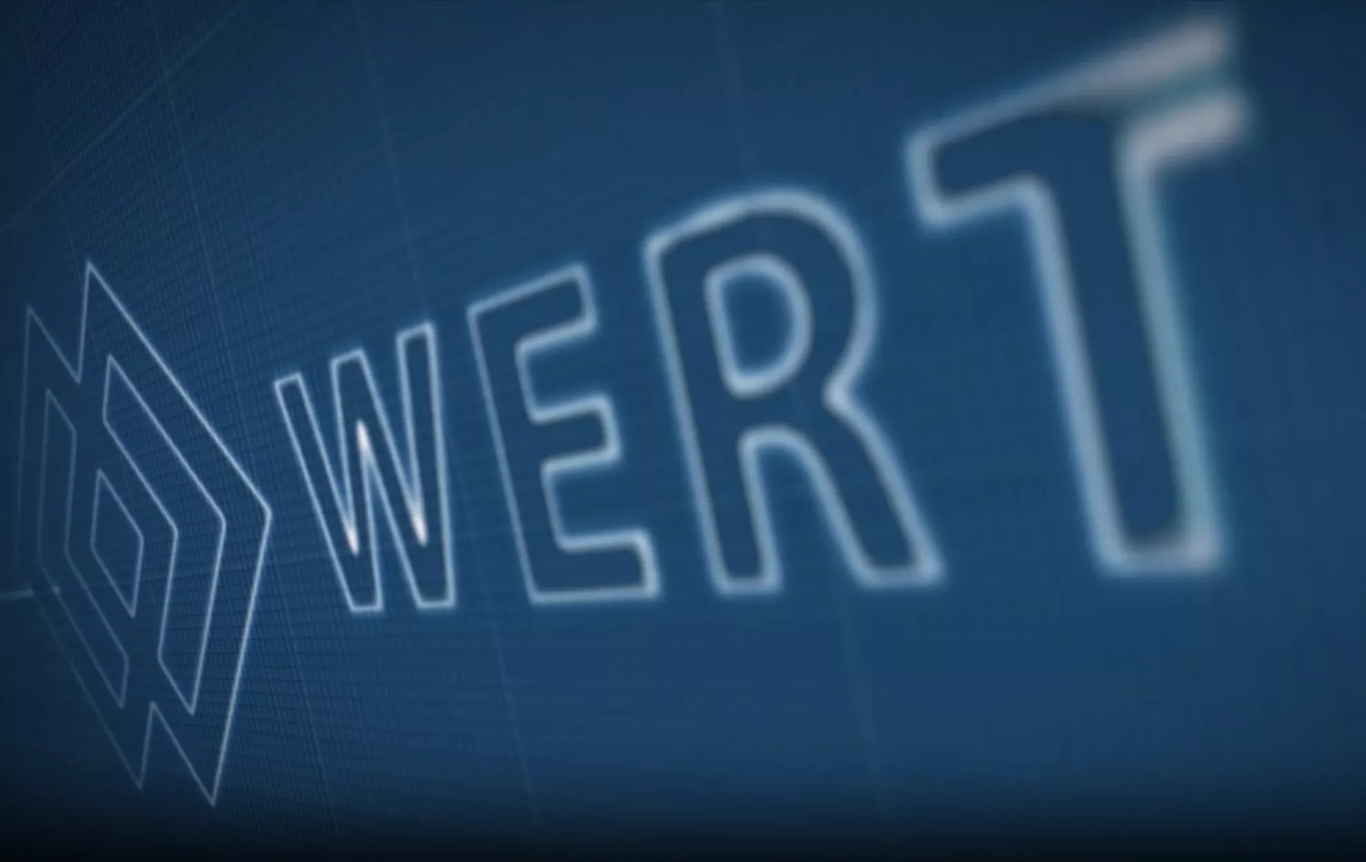 Blue gradient abstract graphic with large, white outlined letters forming the word 'NEWS' at a diagonal angle.